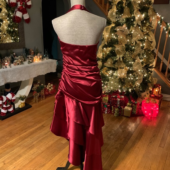 COPY - JUNO Dress Collection Halter Hi-Lo Dress - Picture 4 of 7